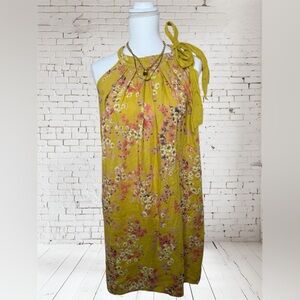Floral Yellow Maxi Dress